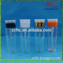 150ml PET clear plastic nail polish bottle with screw nail polish cap